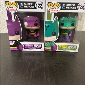 Funko Pop! The Penguin Imposter and The Riddler imposter